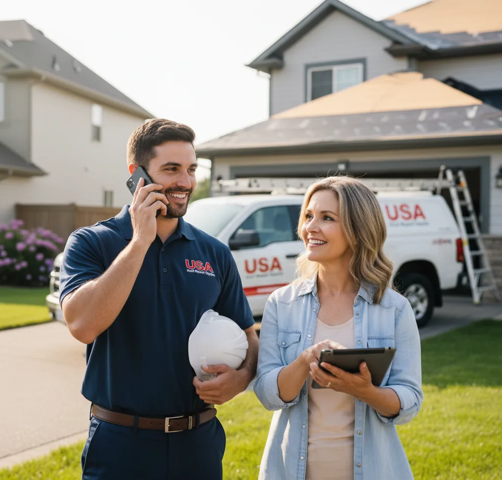 USA Roof Repair Experts customer support in Deer Isle